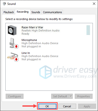 wo mic driver error