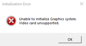 Solved] Unable To Initialize Graphics System - Driver Easy