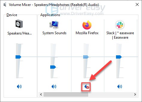 change firefox audio output