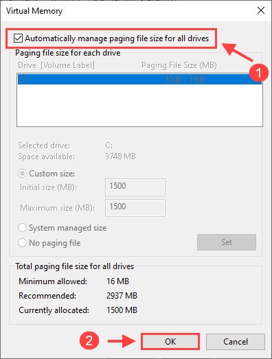 Quick Fix] RDR2 Out of Memory Please increase the page file size Error -  Driver Easy