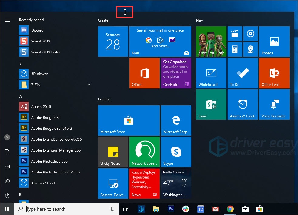 Find The Start Button on Windows 10 - Driver Easy