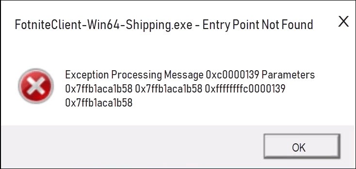 The Client Is Not Known To The System Fortnite Solved Fortnite Entry Point Not Found 2021 Tips Driver Easy