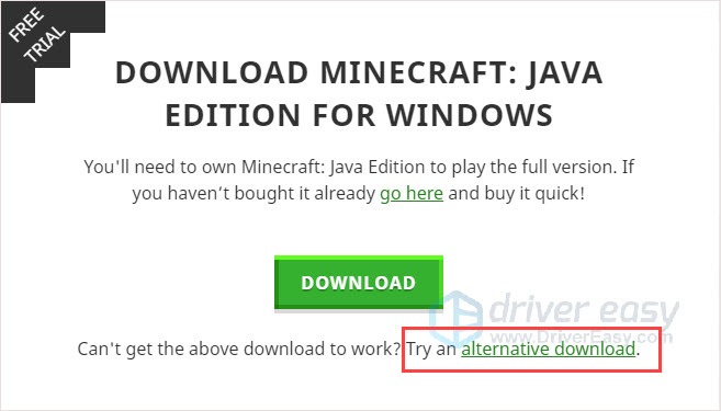 unable to update the minecraft native launcher twitch download