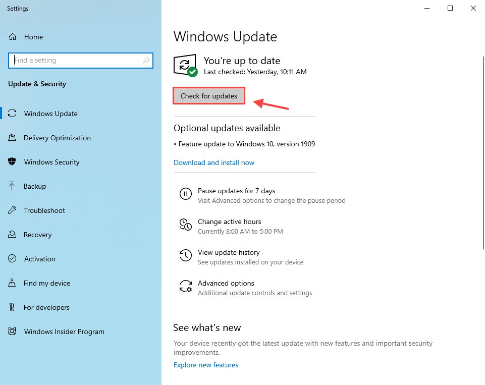 how do i get the latest microsoft updates for windows 10