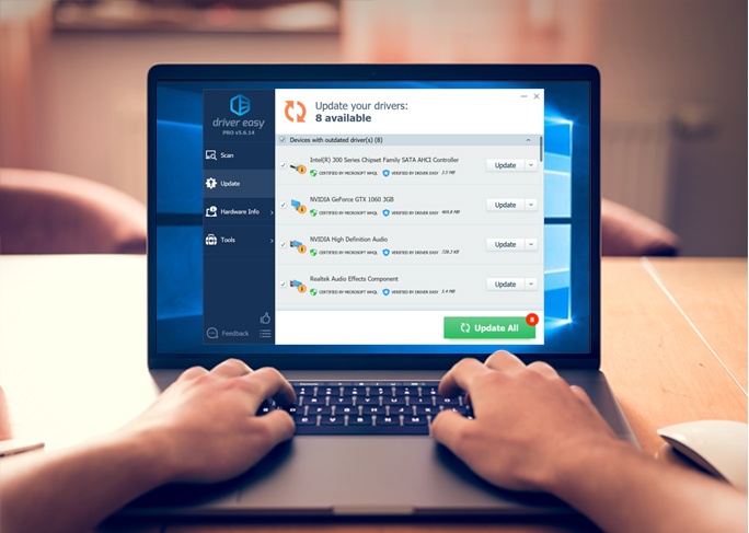Update all your drivers with one click