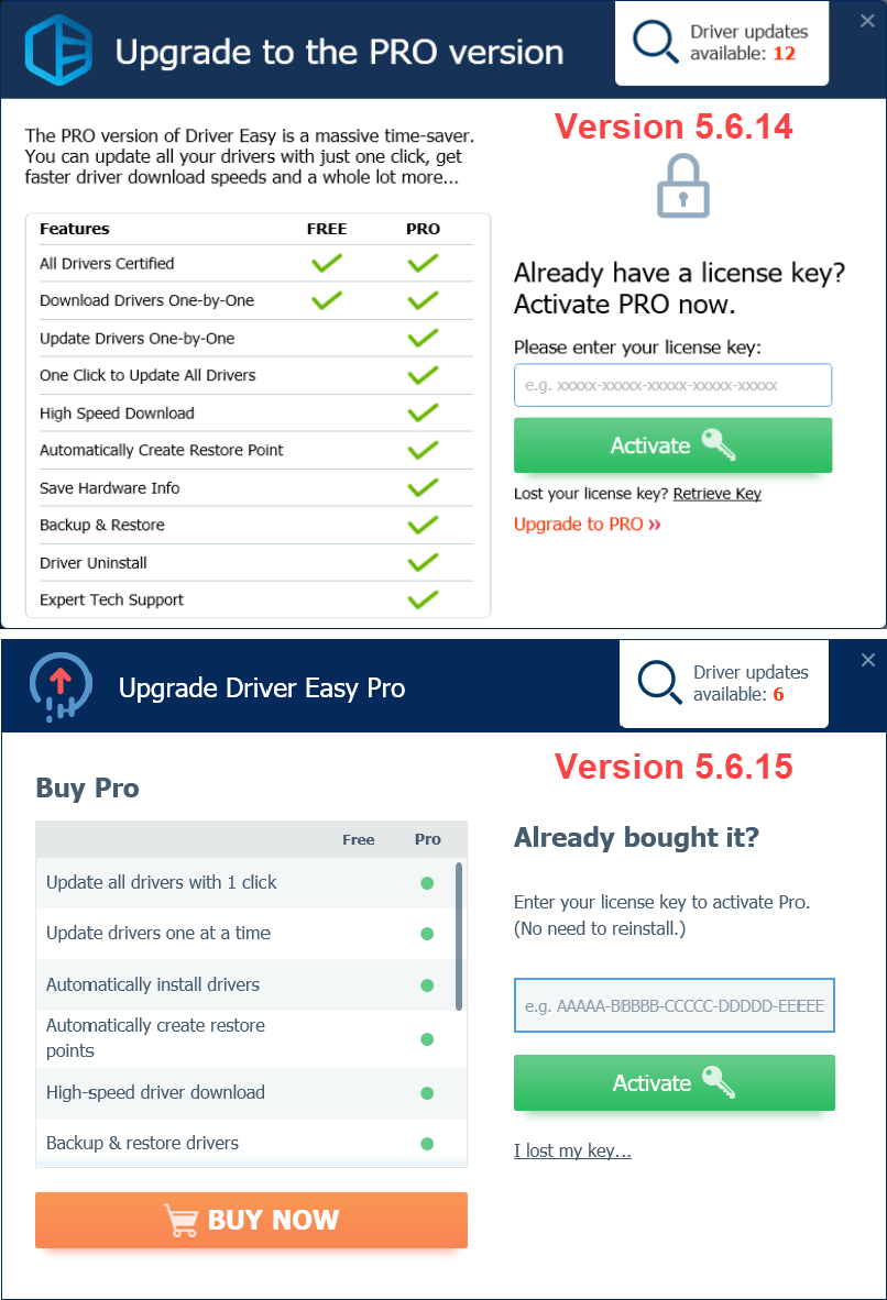 free licence key for driver easy pro version