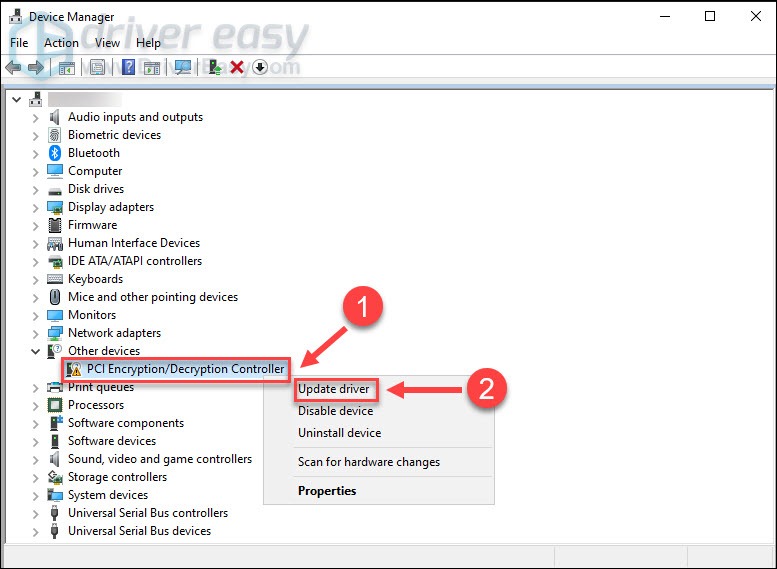 pci encryption decryption controller dell windows 7 64 bit