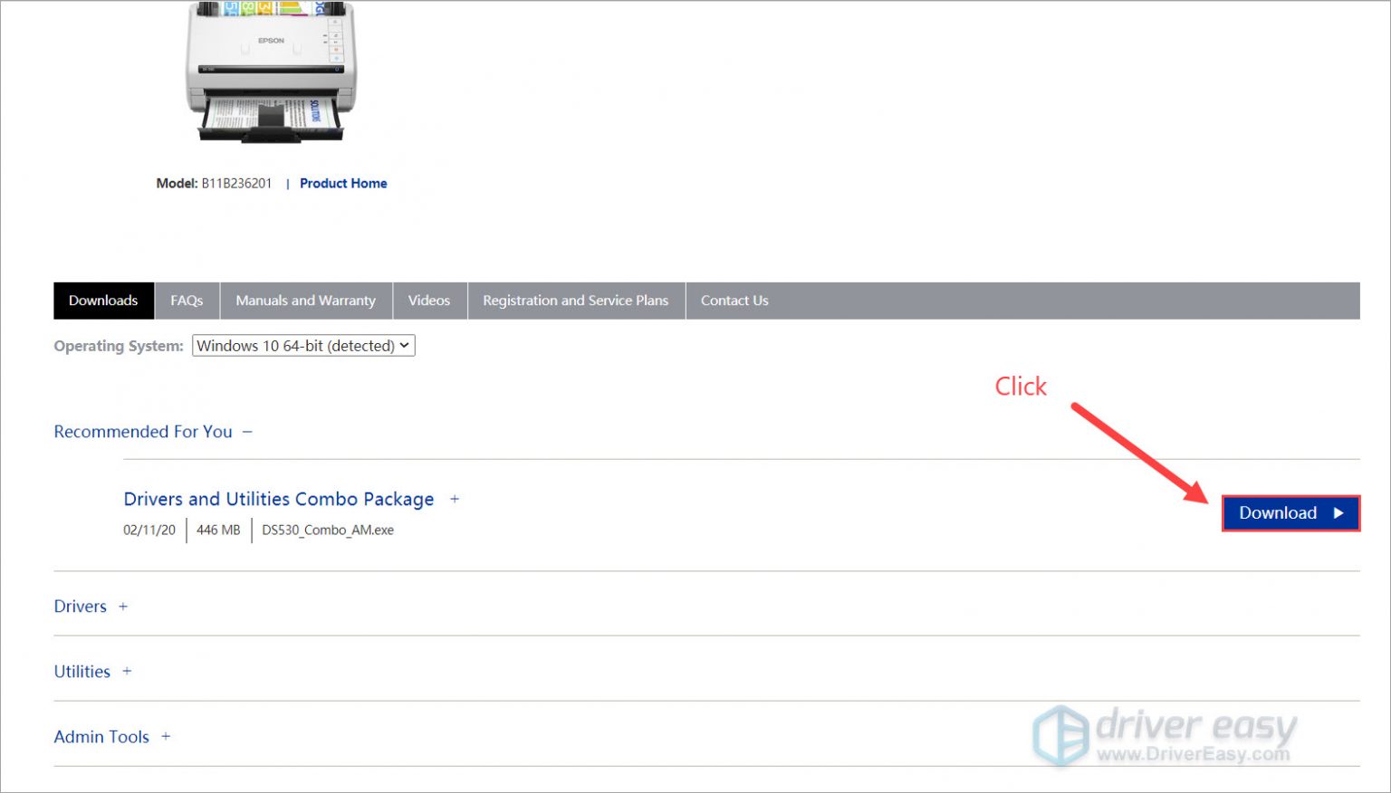 Epson DS530 Drivers Download Windows 10 64bit Driver Easy