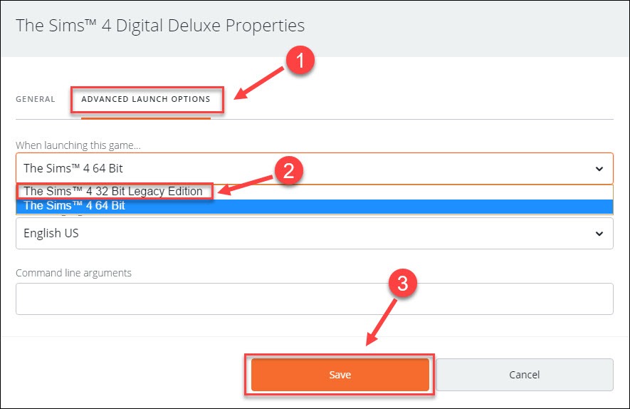 change 32 bit to 64 bit sims 4 without origin