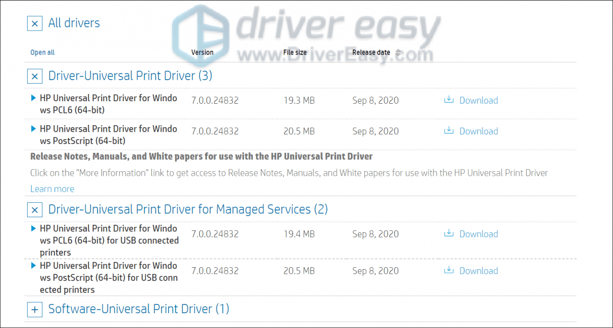 hp p2055dn printer drivers