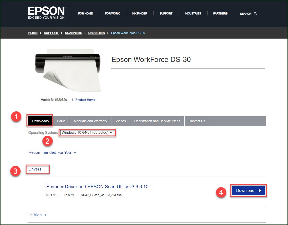 epson ds 30 driver download