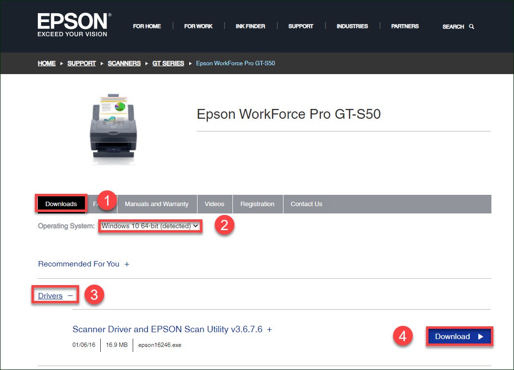 epson gt s50 driver download