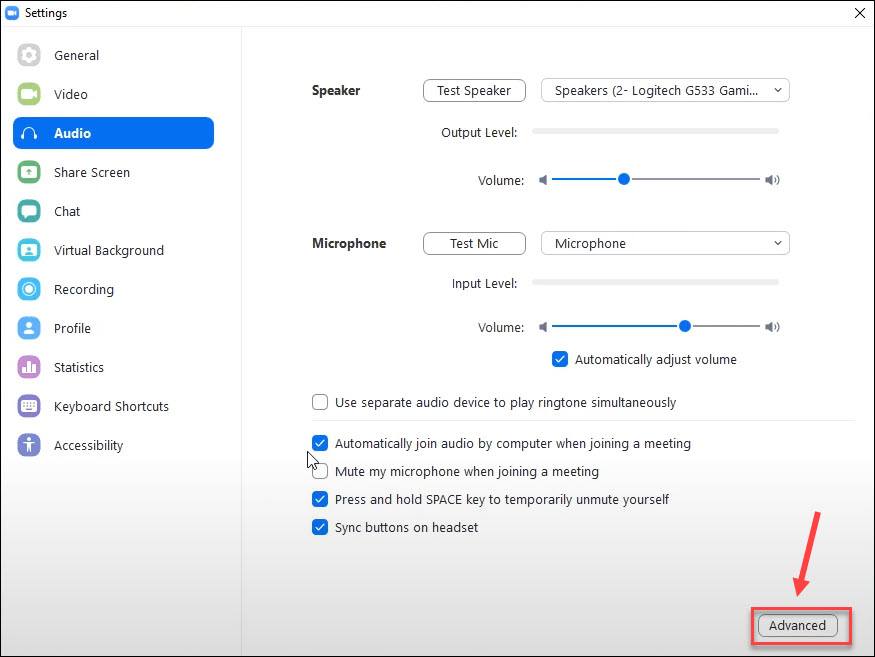 zoom microphone not working mac