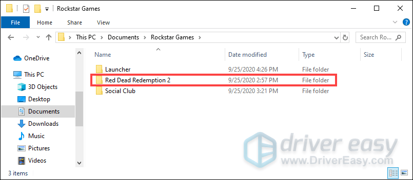 delete settings folder Red Dead Redemption 2