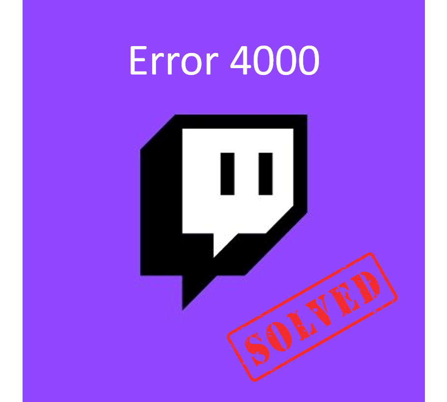 Twitch error 4000 Resource Format not Supported