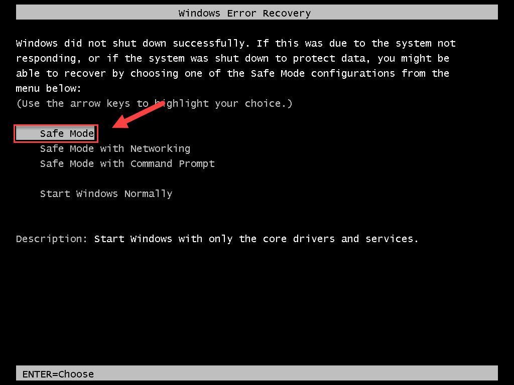 how to enter safe mode in windows 7