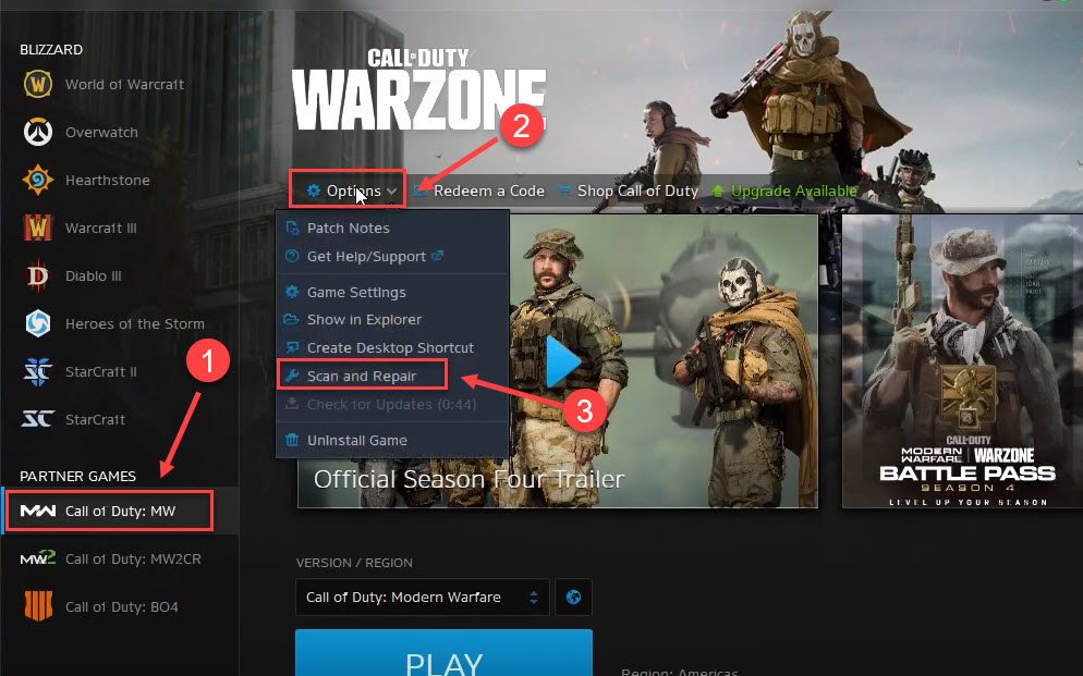 How To Fix Warzone Not Launching or Running from Battle Net Client