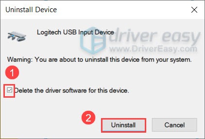 remove device from logitech options