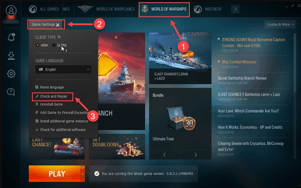 world of warships crashes during operations