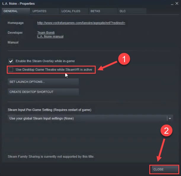 failed to launch steam vr desktop game theatre