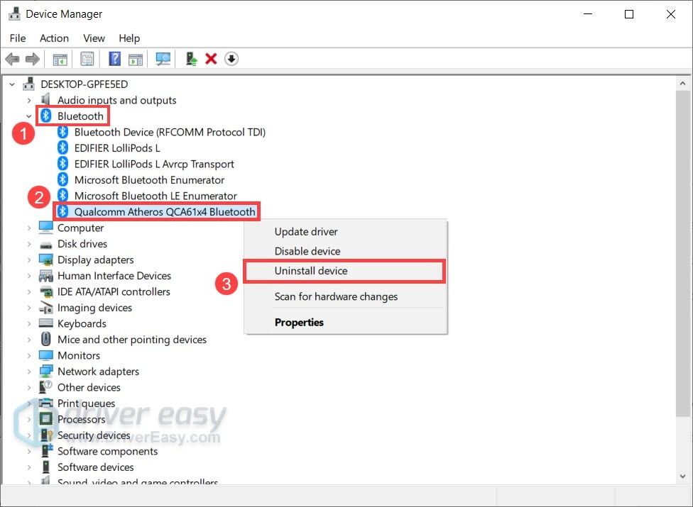 Reinstall Bluetooth Driver in Windows 10, 7 & 8 [Easily ...