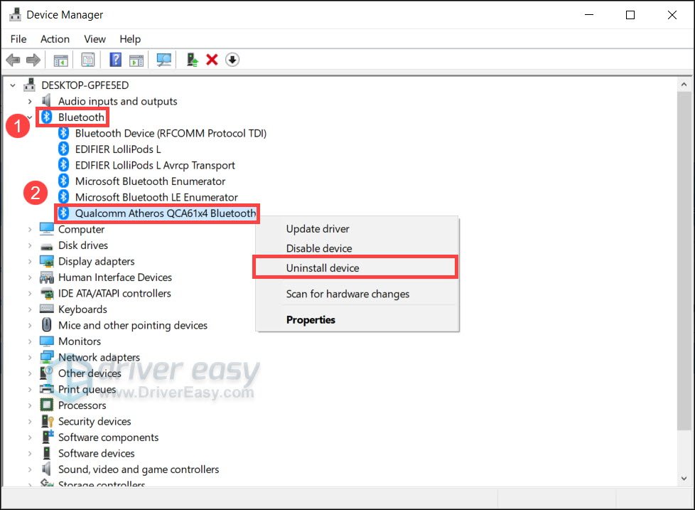 how to update my bluetooth driver windows 10