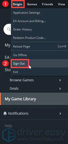 repair game files on Origin