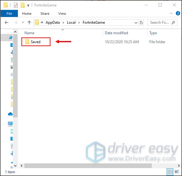 saved folder in FortniteGame