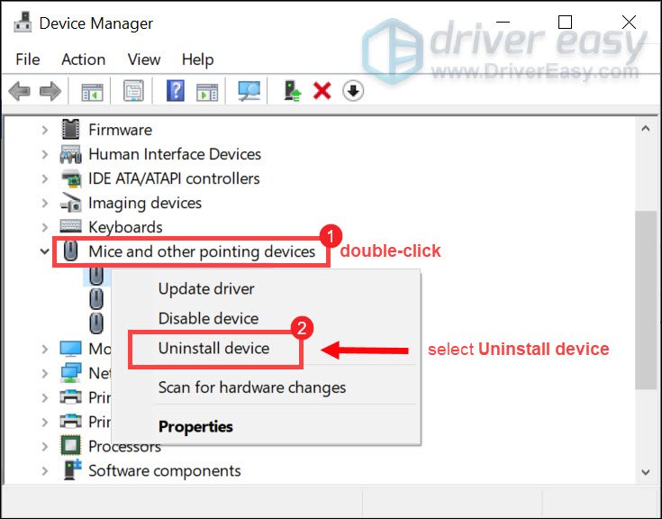 How Reinstall Mouse Drivers for Windows 11/10/7 - Driver Easy