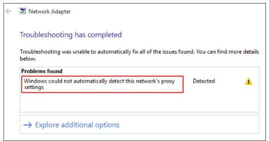 Drijvende kracht Indringing Voorstellen Fixed: Windows could not automatically detect this network's proxy settings  - Driver Easy