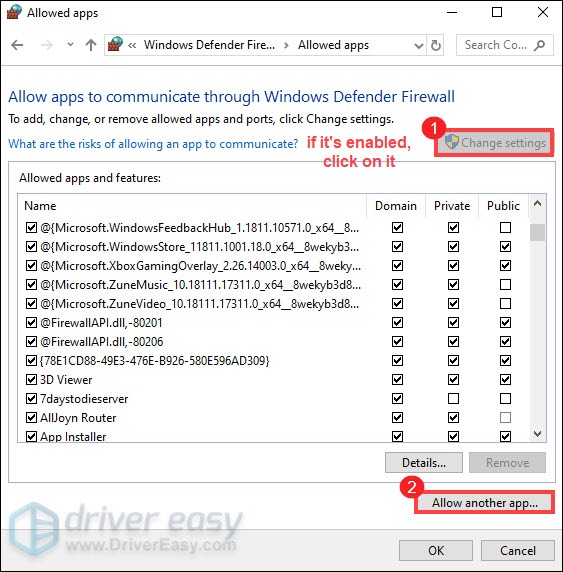 allow VALORANT through windows firewall