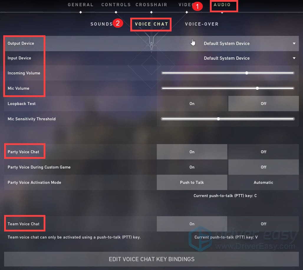 change VALORANT's audio settings