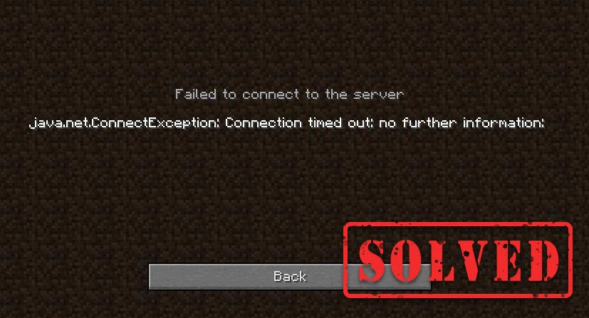 minecraft can't connect to server