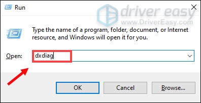 how to check system infor open DirectX Diagnostic Tool