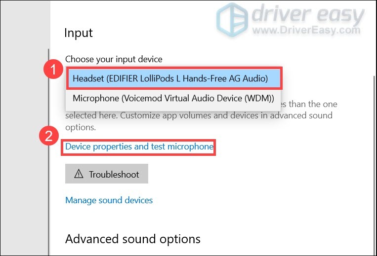 voicemod audio setup error