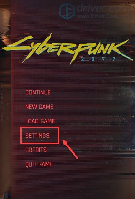 Cyberpunk 2077 settings