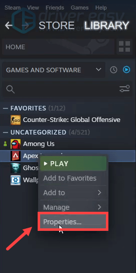 disable fullscreen optimizations on Steam to fix Apex Legends stuttering issue