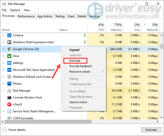 disable unnecessary programs to free up space