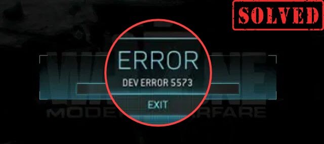 Ошибка dev error 5573 warzone ps4