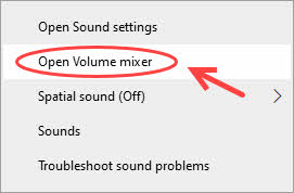 open volume mixer