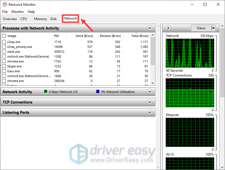 how to open Resource Monitor