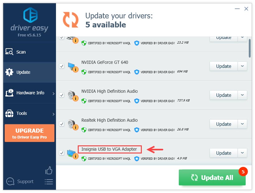 insignia usb to vga adapter driver download