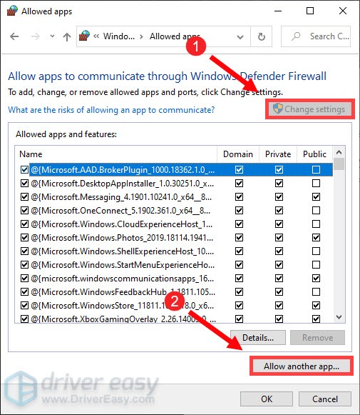 allow Modern Warfare through Windows firewall