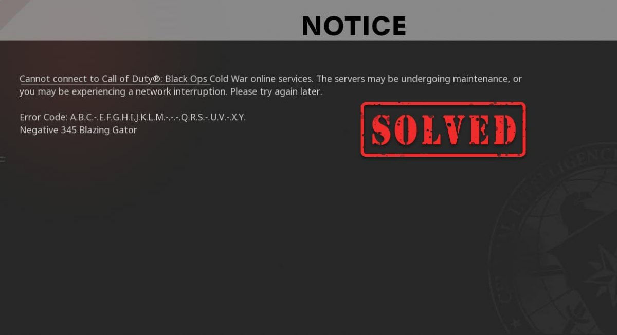 SOLVED] Call of Duty Cold War Not Connecting to Online Services 2023 -  Driver Easy