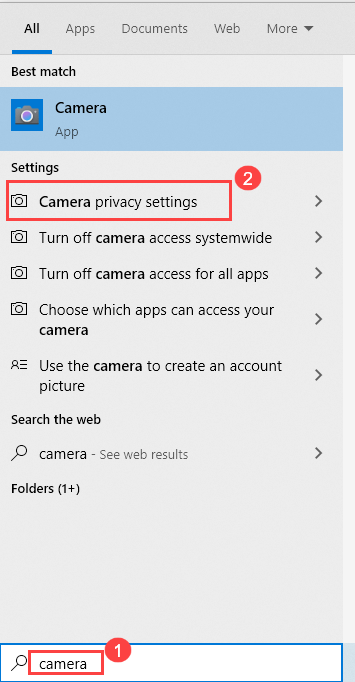 camera privacy settings