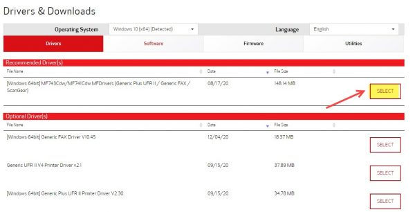 canon mf743cdw mac driver