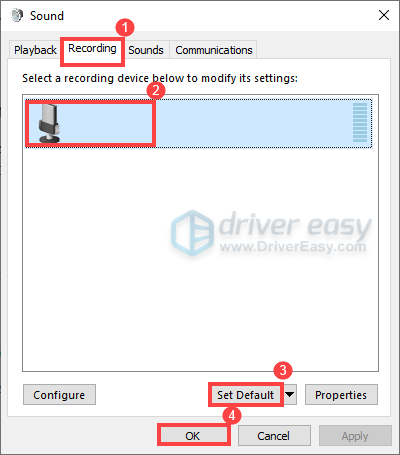 Defina seu dispositivo como o padrão