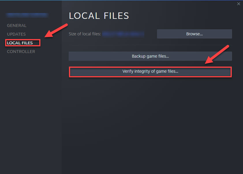 Verify your game files. Verify Integrity of game files Dota 2.