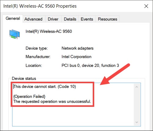 SOLVED] Wireless-AC Not Working (Code 10) - Driver Easy