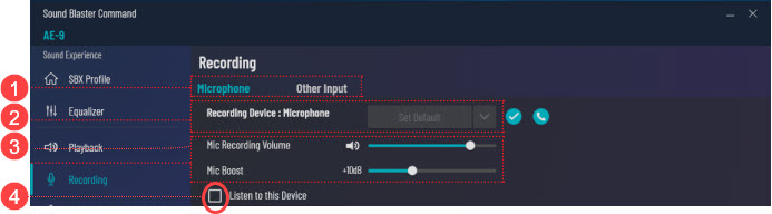 change voice with sound blaster software